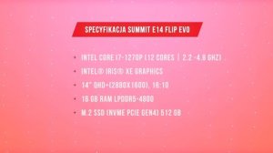 PIĘKNE 2 in 1 | MSI Summit E14 Flip Evo