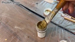 Перекраска в стиле Маккензи. Меловая краска, трансфер, лаковая поталь, эпоксидная смола?