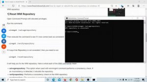 How to repair or rebuild the WMI Repository on Windows 10