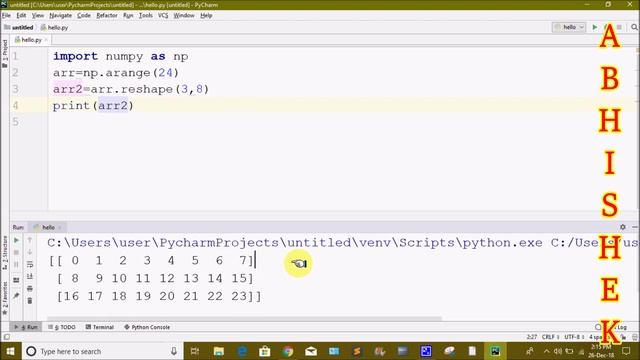 NumPy in Python part 2 in Telugu by Kotha Abhishek смотреть онлайн