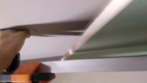 Парящий потолок из гипсокартона (ГКЛ)  с окружностями.