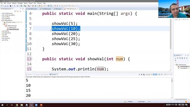 Java methods / functions Tutorial for Beginners using Eclipse