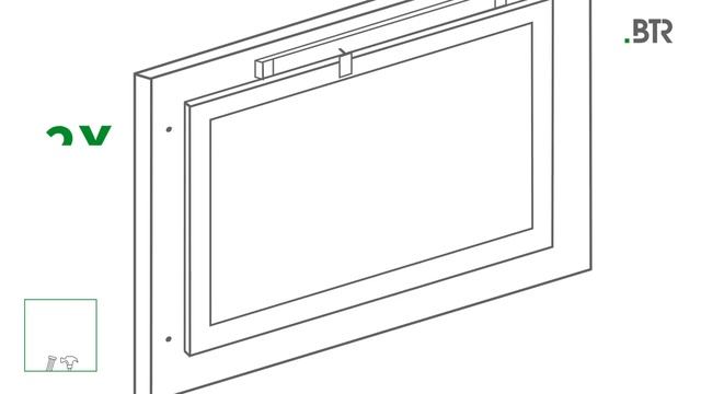 Монтаж запирающего оконного привода BTR BDL Uni 24 В