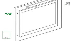 Монтаж запирающего оконного привода BTR BDL Uni 24 В