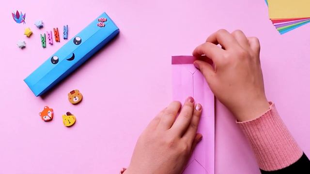 ORIGAI PENCIL BOX | HOW TO MAKE PENCIL BOX | КОРОБКА ДЛЯ КАРАНДАШОВ ОРИГАМИ