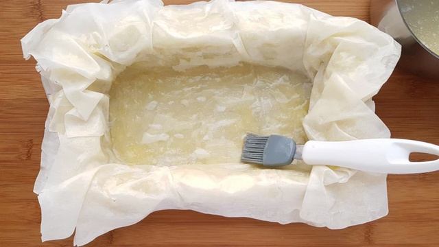 Рыбный пирог с тестом фило