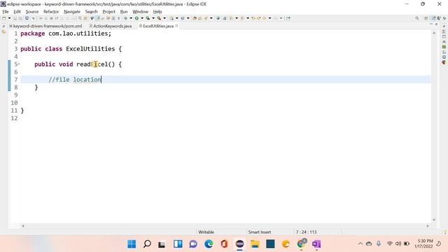 Keyword driven framework development | 03 | Create an Excel Reading Utility | Tamil смотреть онлайн