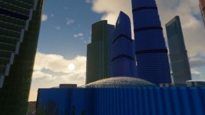 Москва в Minecraft 1 к 1