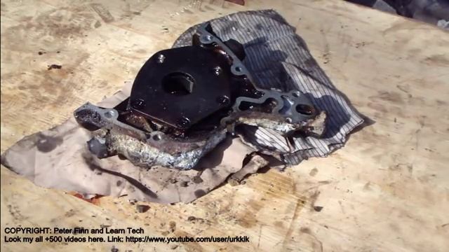 Vauxhall/Opel Astra oil pump disassembly смотреть онлайн