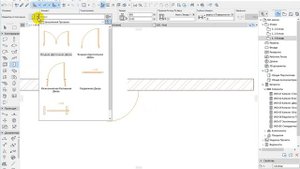 Archicad почему стена просвечивает за дверью? Отчего в архикаде из-за окна видна стена?