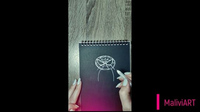 Срисовка Человека паука легко и быстро #drawspiderman #spiderman смотреть онлайн