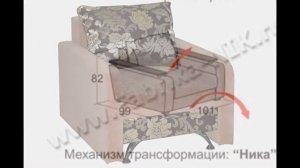 Кресло кровать механизм трансформации