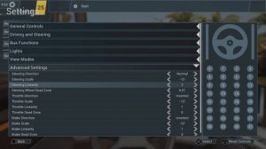 Bus Simulator 21 ps4 , ps5 , tutorial wheel settings