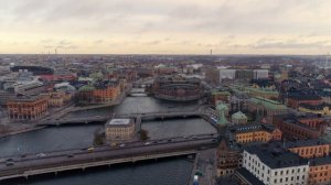 Stockholm Aerial - Drone views over the capital city of Sweden