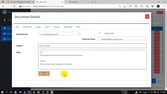 Document Management System | ASP.NET Core | EF Core | .NET Core 5.0 | MSSQL | MySQL