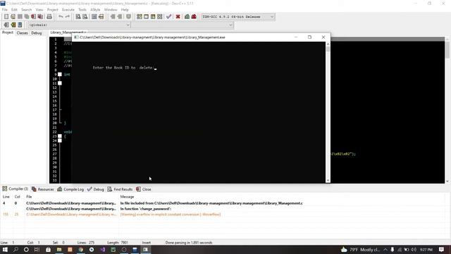 Library Management In C Programming With Source Code | Source Code & Projects