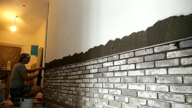 Выкладываем докоротивную плитку под кирпич смотреть онлайн