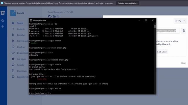 Kurs PHP Symfony w praktyce cz1 - Konfiguracja repozytorium bitbucket + gitflow смотреть онлайн