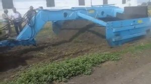 Скрепер-планировщик СП-4,2 Планировка участка грунтовой дороги.