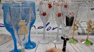Бокалы, фужеры свадебные, обзор, зачем и какие выбрать