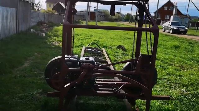 Ленточная бензиновая пилорама своими руками