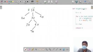 Height of a Generic tree | Module : Basics Data Structures | In Hindi | Python | Video_6