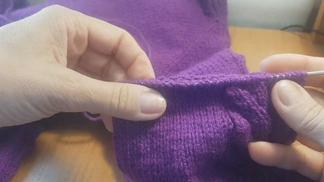 МК Часть 3 Довязываем кардиган с цельновязанной планкой для девочки.