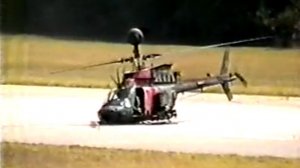 Жесткая посадка вертолета Bell OH-58 Kiowa