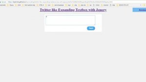 Twitter Like Expanding Textarea Box With Jquery