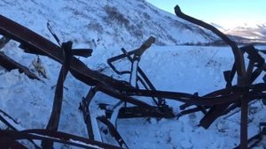 На Камчатке лавина снесла 2 опоры ЛЭП