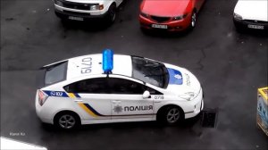 Новая полиция Украины.  Полицейский разворот/ police turn