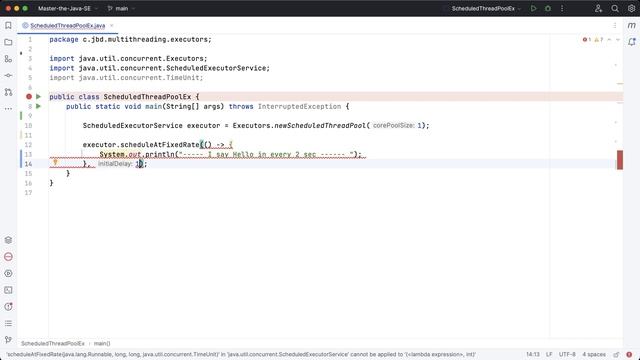 Mastering ScheduledThreadPool Executors in Java: [ Advanced Java Multithreading Tutorial ]