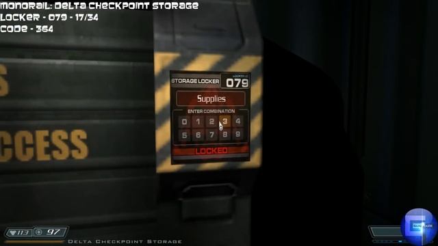DOOM 3 BFG - All Storage Lockers Locations With Codes (Goody Finder Trophy / Achievement)