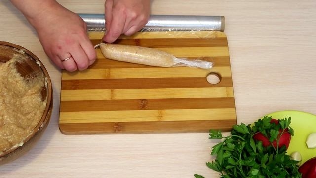 Домашние куриные сосиски Очень вкусные из натуральных продуктов смотреть онлайн