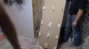 Гипсокартонные стены на кухне! Технология поклейки. Часть 3.