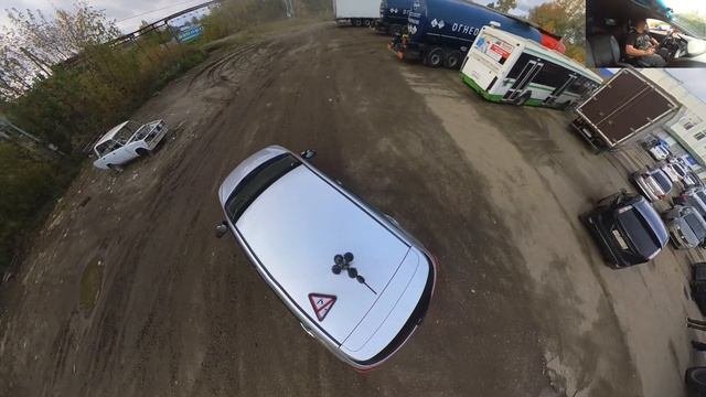 Парковка 90°(гараж).Альтернативный способ. Научись делать с первого раза.
