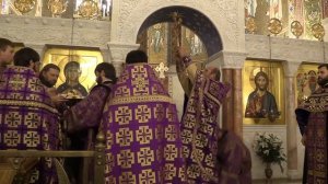 Чин Воздвижения Креста Господня на праздник Крестовоздвижения.