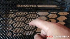 Установка защитной сетки в бампер Golf Alltrack | Защита радиатора
