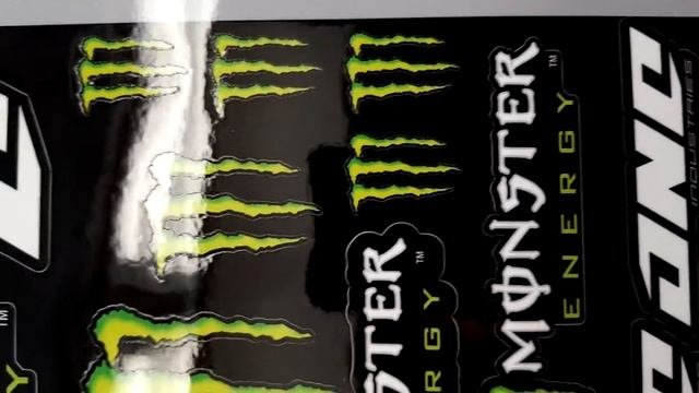 Лист наклеек MONSTER ENERGY TIN
