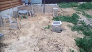 Изготовление столбчатого фундамента.