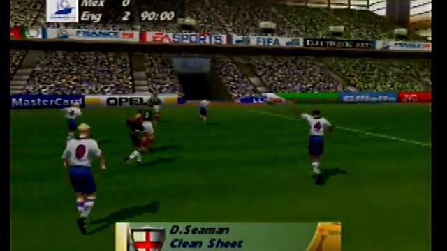 World Cup 98-England N64 Gameplay 10821