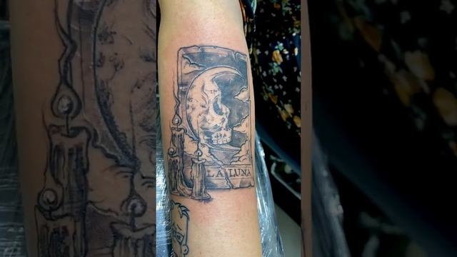 The Moon Tarot Tattoo