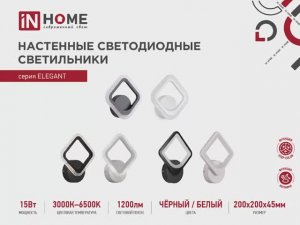 Настенные светодиодные светильники серии ELEGANT IN HOME