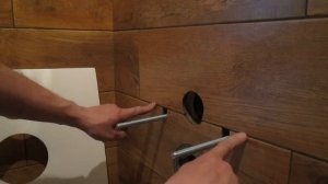 Часть-15 Установка кнопки слива воды Grohe и подготовка к установке навесного унитаза EGO