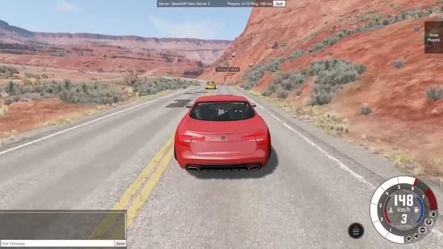 Нереальный парный дрифт с другом в BeamNG Drive Мультиплеер (BeamMP) смотреть онлайн