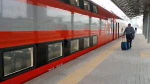 Посадка на аэроэкспресс в аэропорт Домодедово.