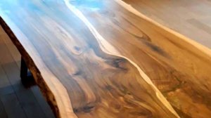 Столы из слэба, цельного массива дерева