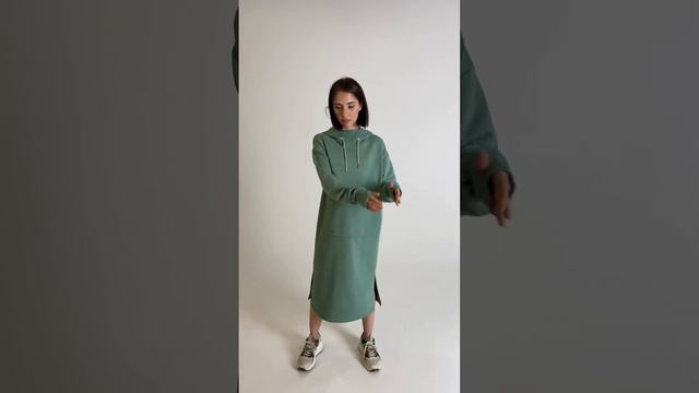 Платье худи для беременных из футера арт. 9104105 смотреть онлайн