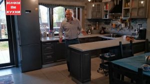 П образная кухня с окном и барной стойкой | Обзор кухни | Организация на кухне для Андрея Ткачева