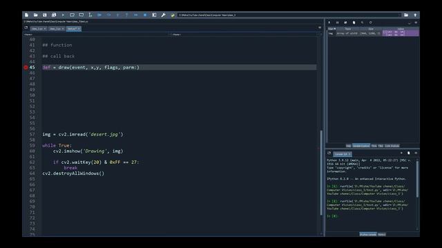 Уроки Python с нуля, computer vision Урок №5. "рисовать движением мышки" смотреть онлайн